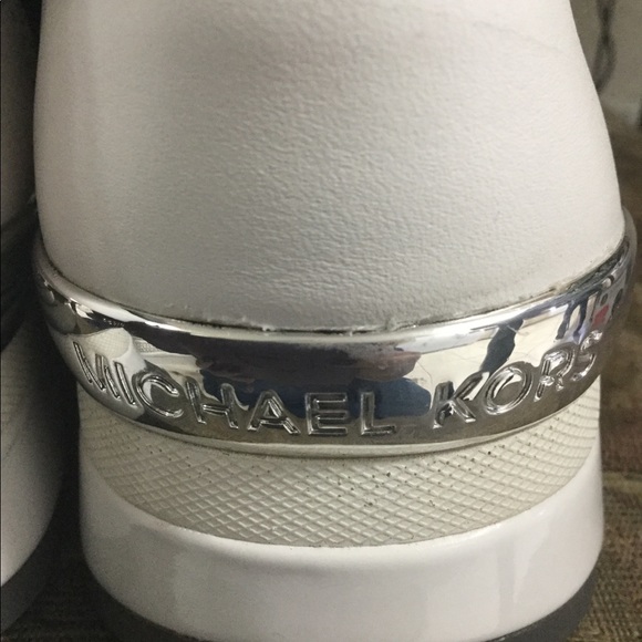 Michael Kors Allie Leather & Calf Hair Sneaker Sz6 - Picture 7 of 8